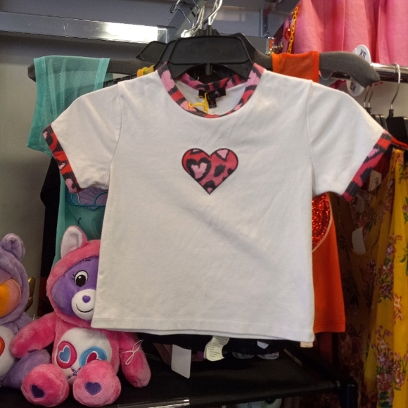 dELiA*s Tops - Delias vintage leo heart baby doll cropped tee